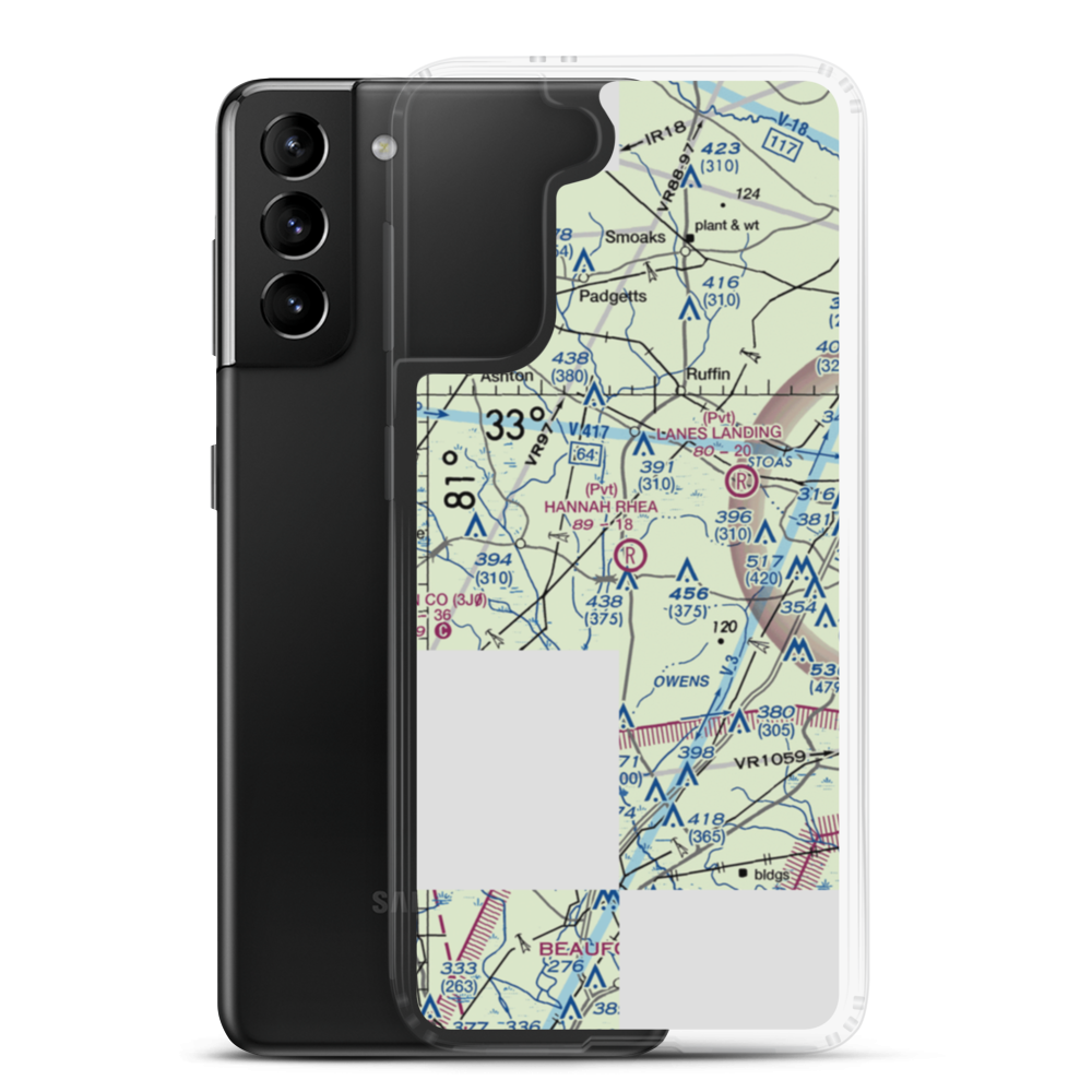 Hannah Rhea Field (29SC) VFR Sectional Samsung Case Samsung Galaxy S21 Plus model shown