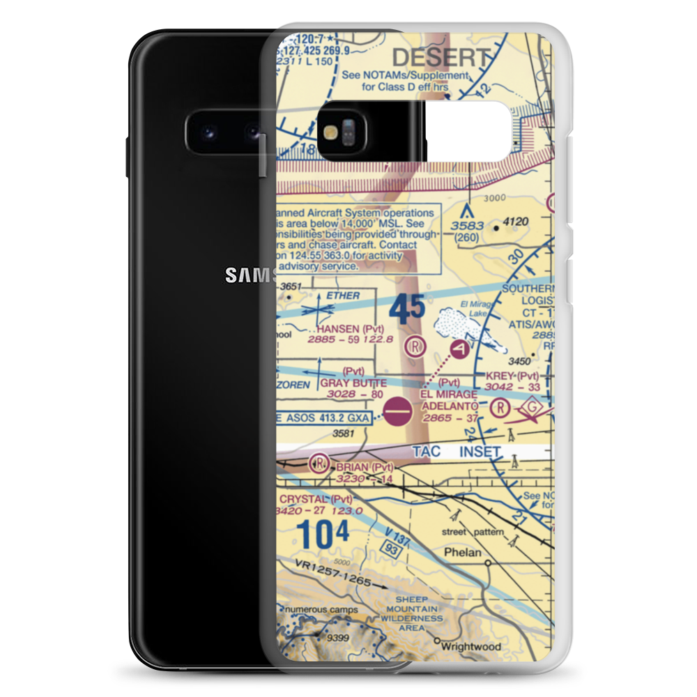 Hansen Airport (11CL) VFR Sectional Samsung Case Samsung Galaxy S10+ model shown