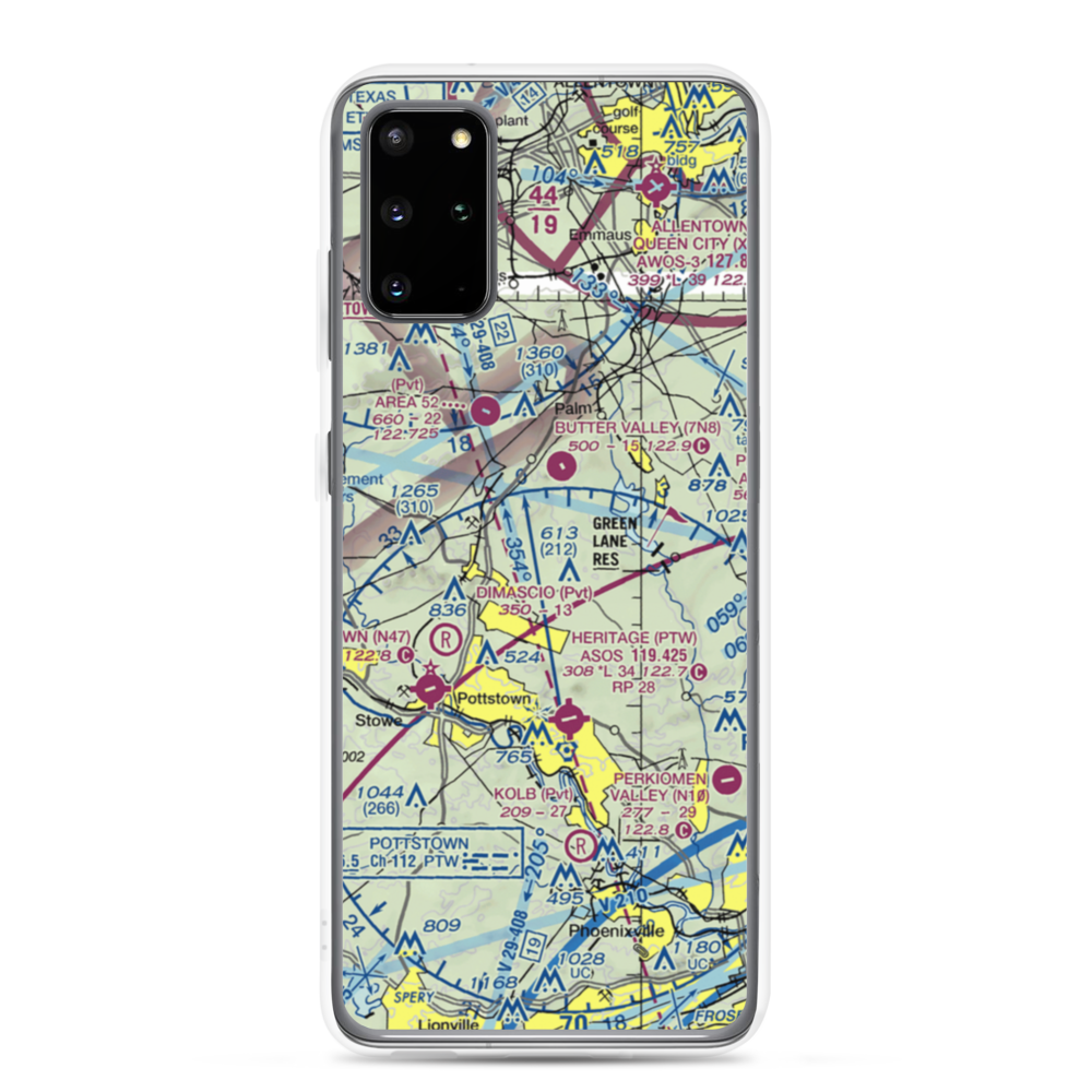 Hansen Airport (5PS4) VFR Sectional Samsung Case Samsung Galaxy S20 Plus model shown