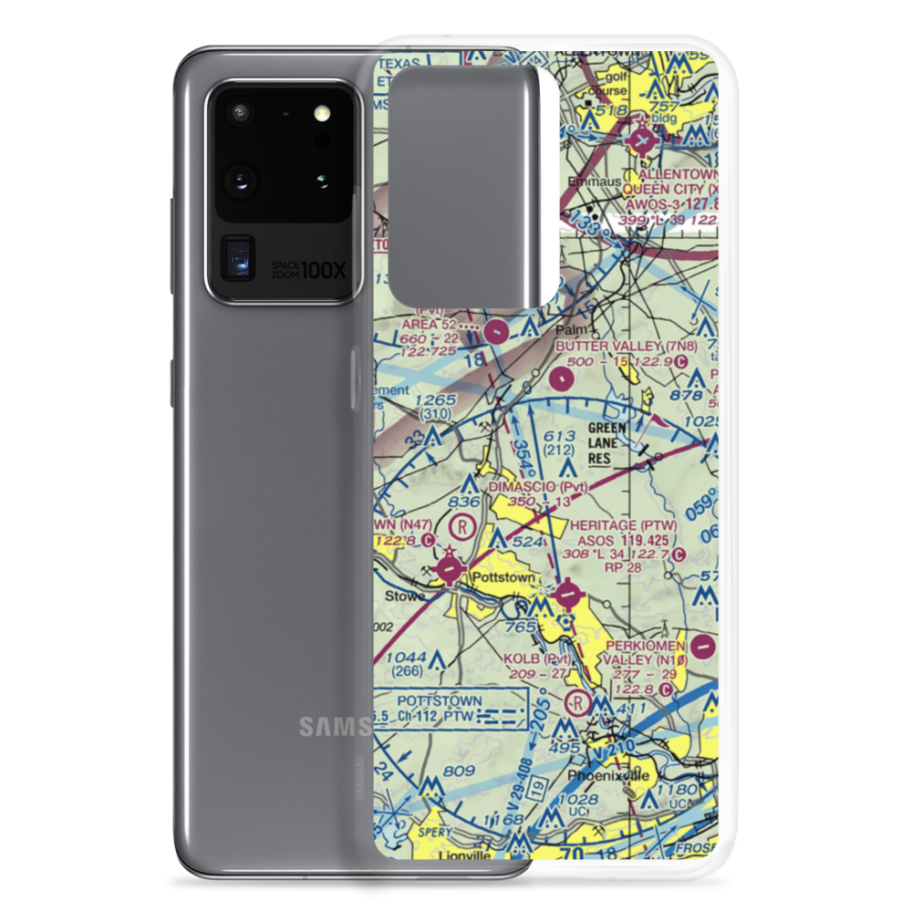 Hansen Airport (5PS4) VFR Sectional Samsung Case Samsung Galaxy S20 Ultra model shown