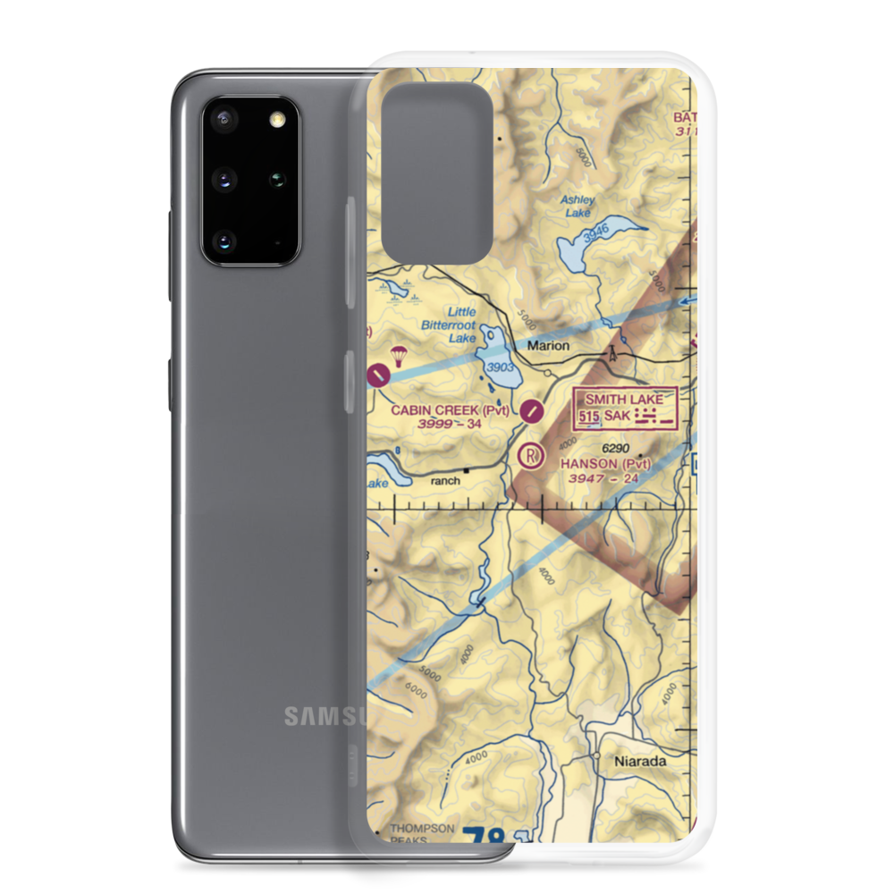 Hanson Airport (0MT6) VFR Sectional Samsung Case Samsung Galaxy S20 Plus model shown