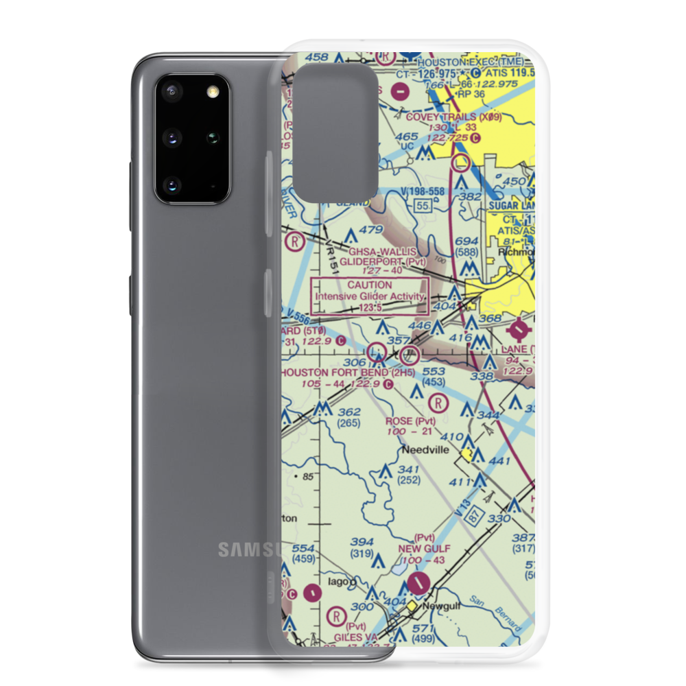 Happy Landings Airport (2H5) VFR Sectional Samsung Case Samsung Galaxy S20 Plus model shown
