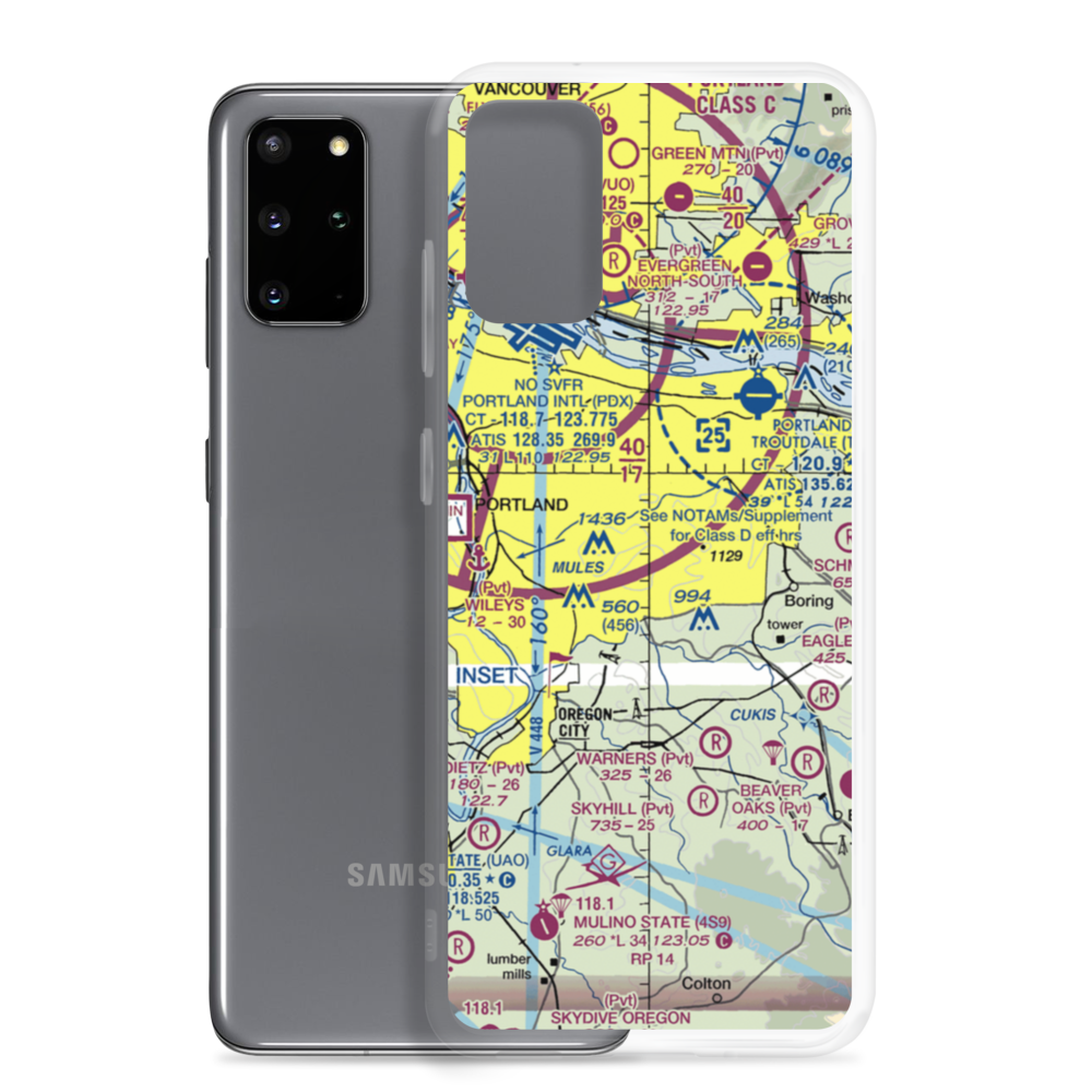 Happy Valley Airport (OL03) VFR Sectional Samsung Case Samsung Galaxy S20 Plus model shown