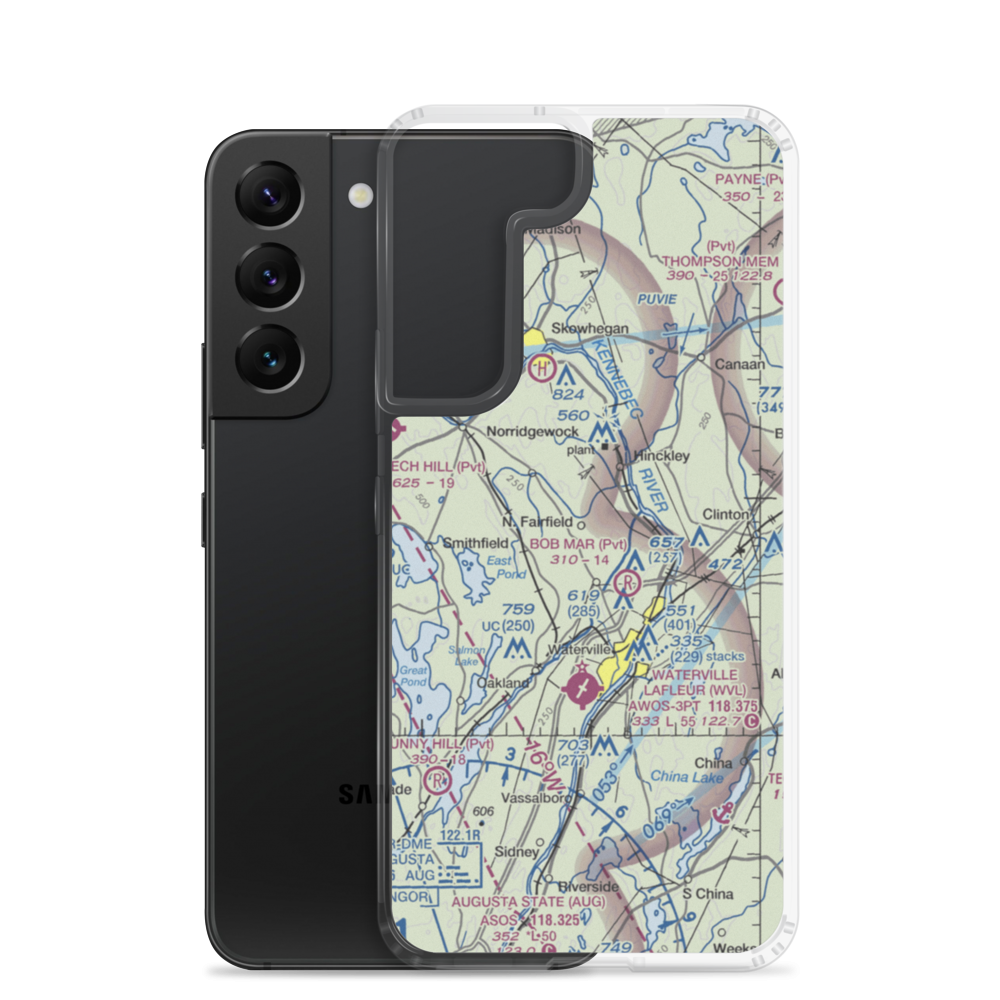 Hapworths Private Landing Area Airport (US-0103) VFR Sectional Samsung Case Samsung Galaxy S22 model shown