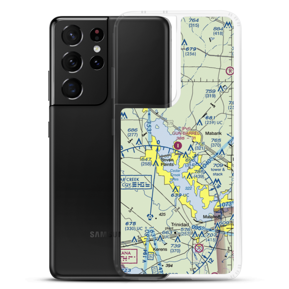 Harbor Point Airport (US-0132) VFR Sectional Samsung Case Samsung Galaxy S21 Ultra model shown