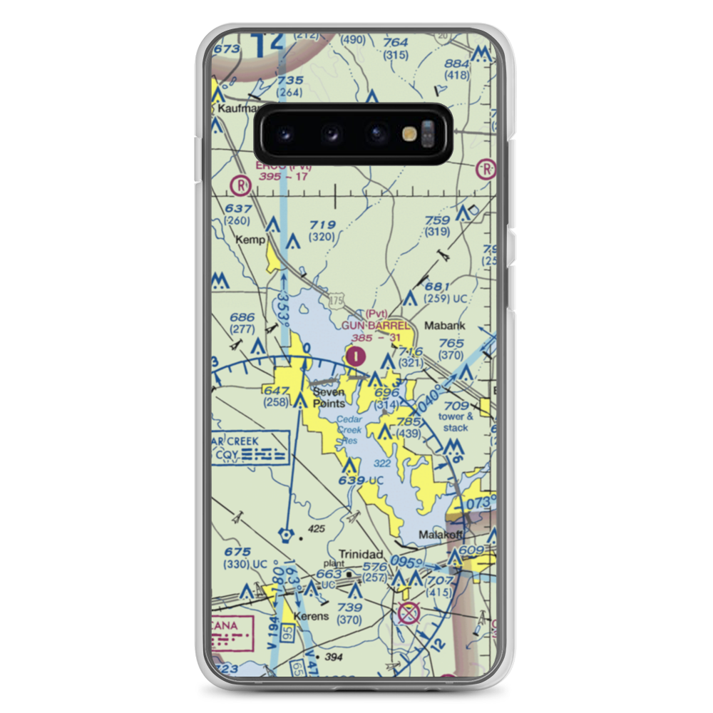 Harbor Point Airport (US-0132) VFR Sectional Samsung Case Samsung Galaxy S10+ model shown