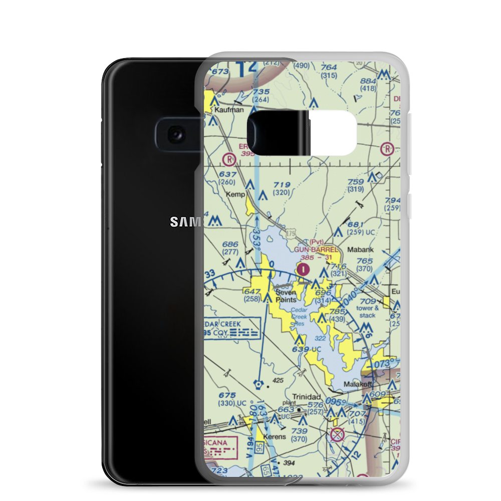 Harbor Point Airport (US-0132) VFR Sectional Samsung Case Samsung Galaxy S10e model shown