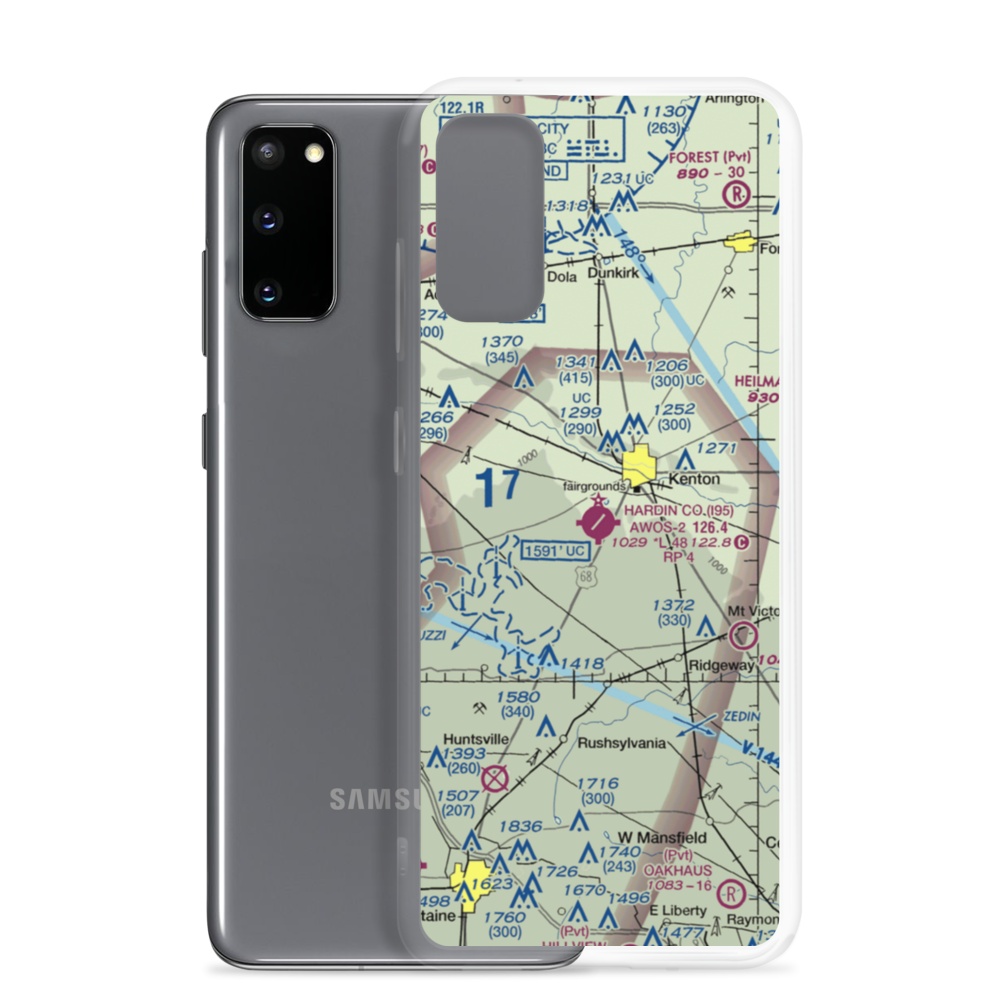 Hardin County Airport (I95) VFR Sectional Samsung Case Samsung Galaxy S20 model shown