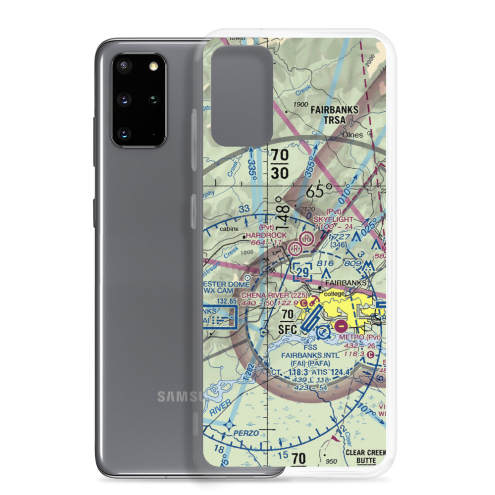 Hardrock Field (32AK) VFR Sectional Samsung Case Samsung Galaxy S20 Plus model shown