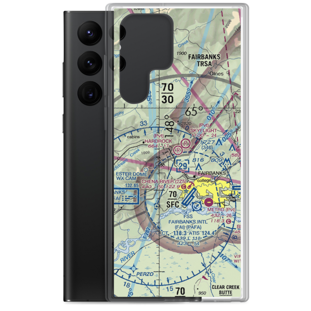 Hardrock Field (32AK) VFR Sectional Samsung Case Samsung Galaxy S22 Ultra model shown