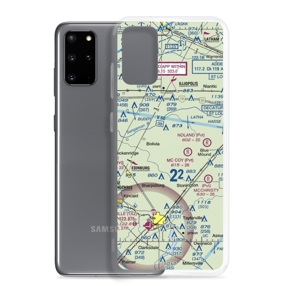 Hardy Airport (05IS) VFR Sectional Samsung Case Samsung Galaxy S20 Plus model shown