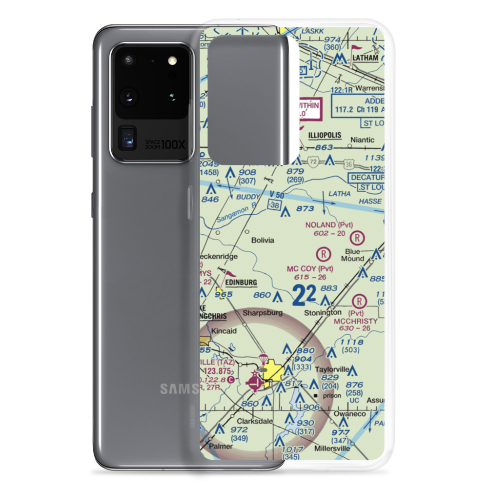 Hardy Airport (05IS) VFR Sectional Samsung Case Samsung Galaxy S20 Ultra model shown