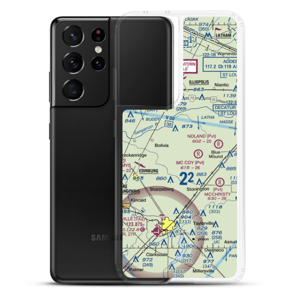 Hardy Airport (05IS) VFR Sectional Samsung Case Samsung Galaxy S21 Ultra model shown