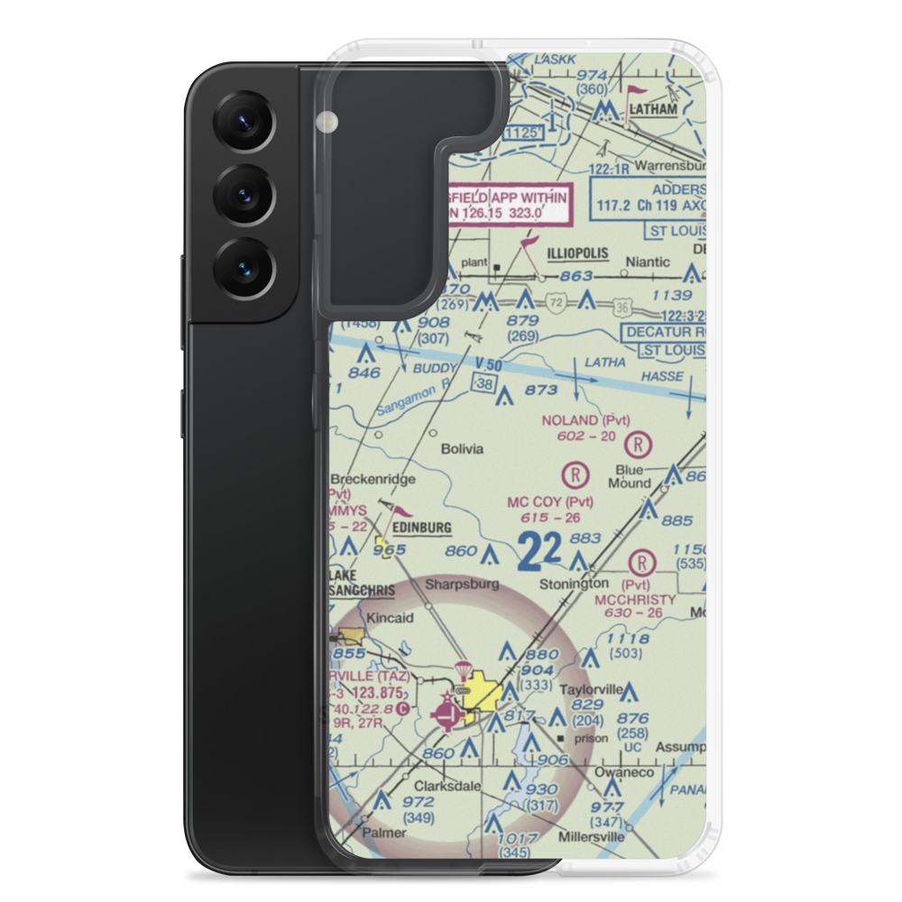 Hardy Airport (05IS) VFR Sectional Samsung Case Samsung Galaxy S22 Plus model shown