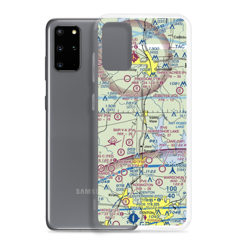Hardy Field (3XA1) VFR Sectional Samsung Case Samsung Galaxy S20 Plus model shown