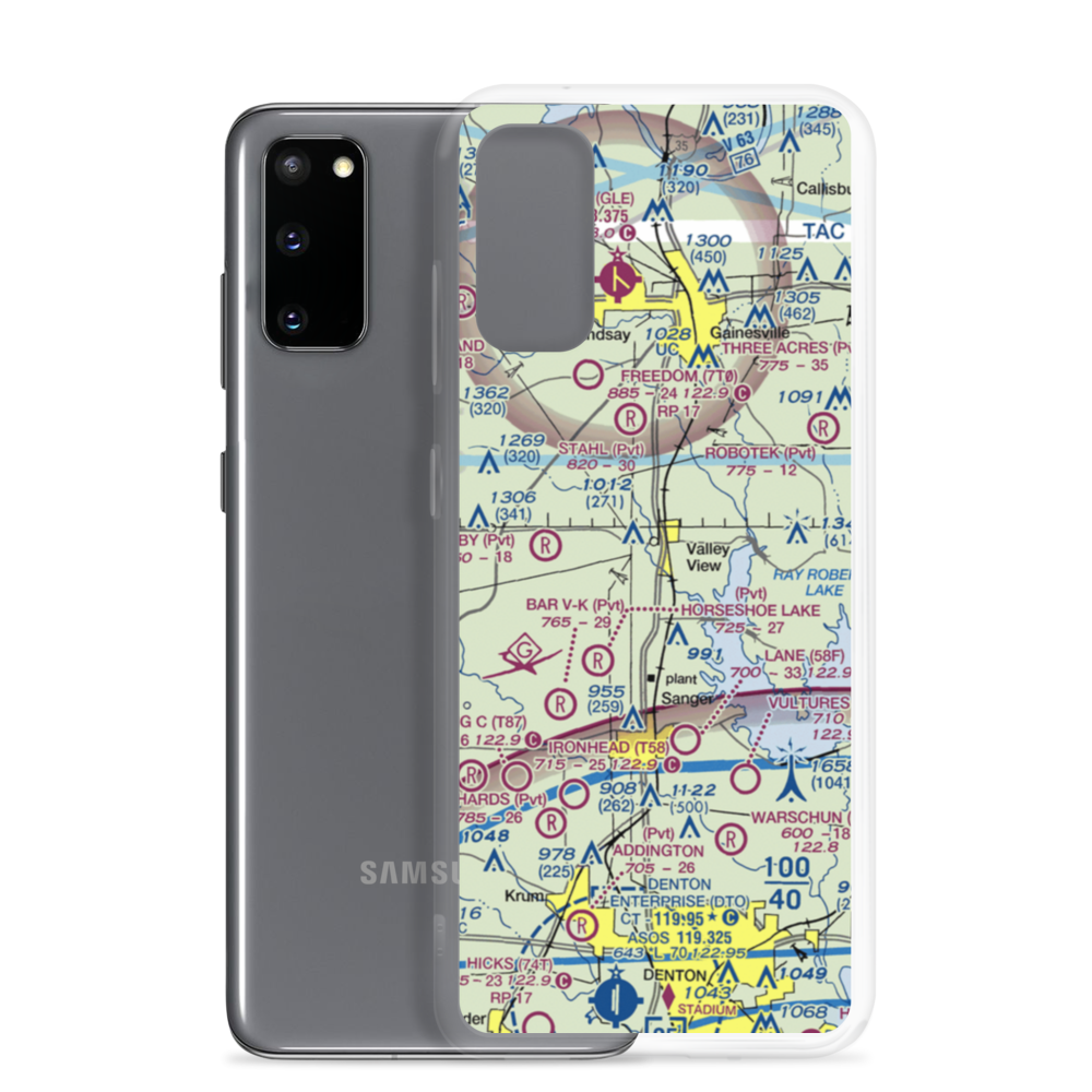Hardy Field (3XA1) VFR Sectional Samsung Case Samsung Galaxy S20 model shown