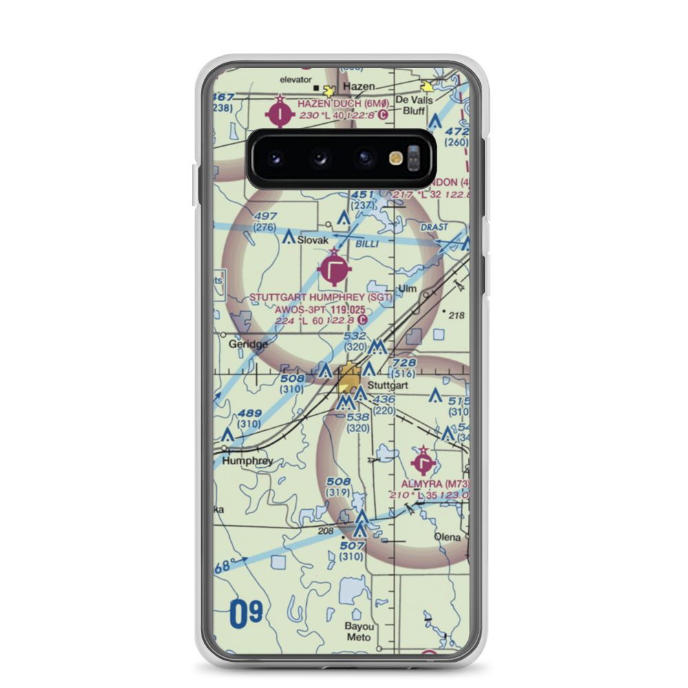 Hargrove Airport (8AR0) VFR Sectional Samsung Case Samsung Galaxy S10 model shown