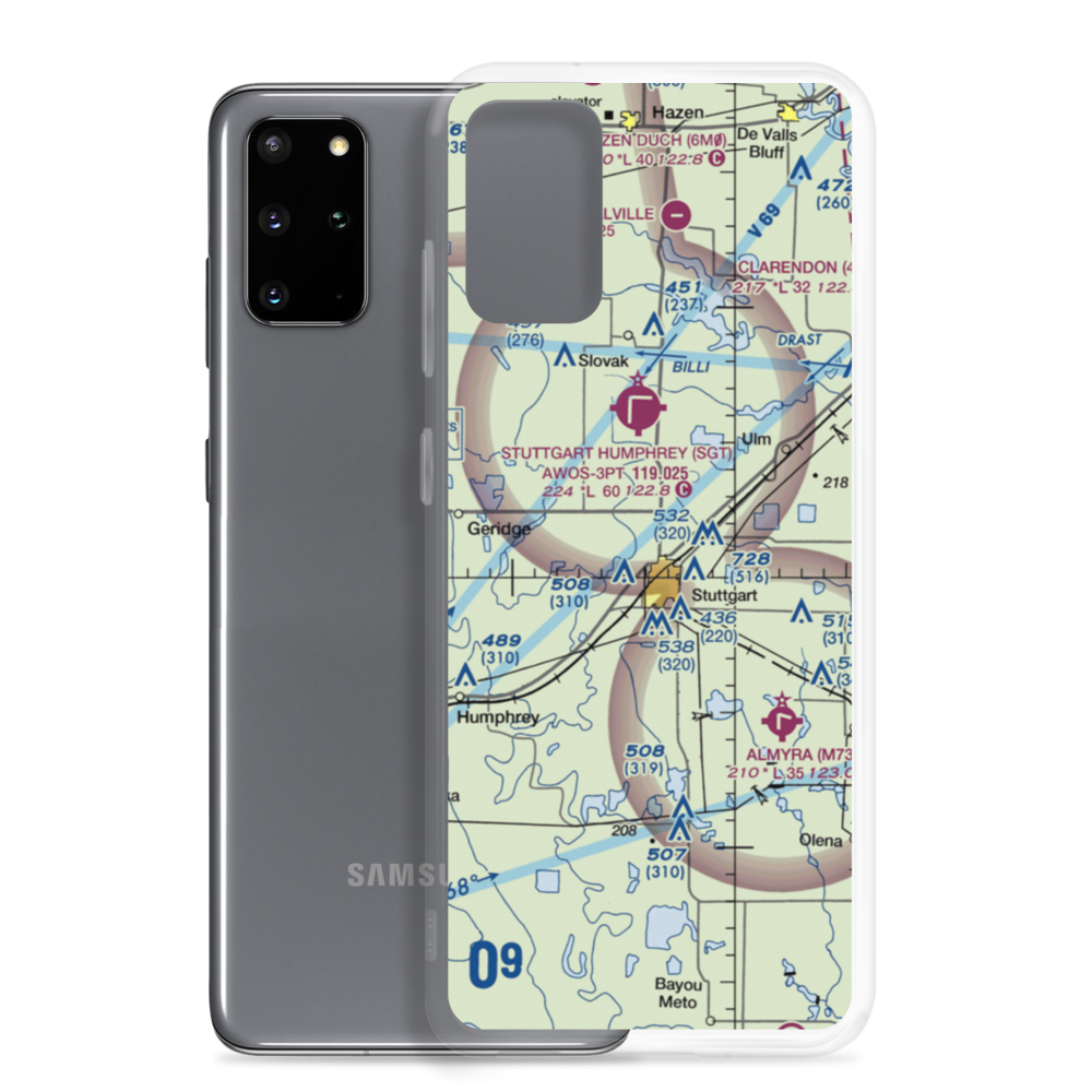 Hargrove Airport (8AR0) VFR Sectional Samsung Case Samsung Galaxy S20 Plus model shown