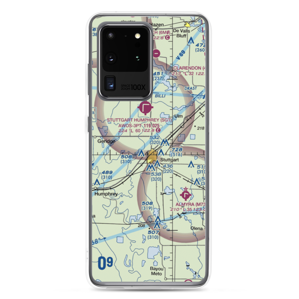Hargrove Airport (8AR0) VFR Sectional Samsung Case Samsung Galaxy S20 Ultra model shown