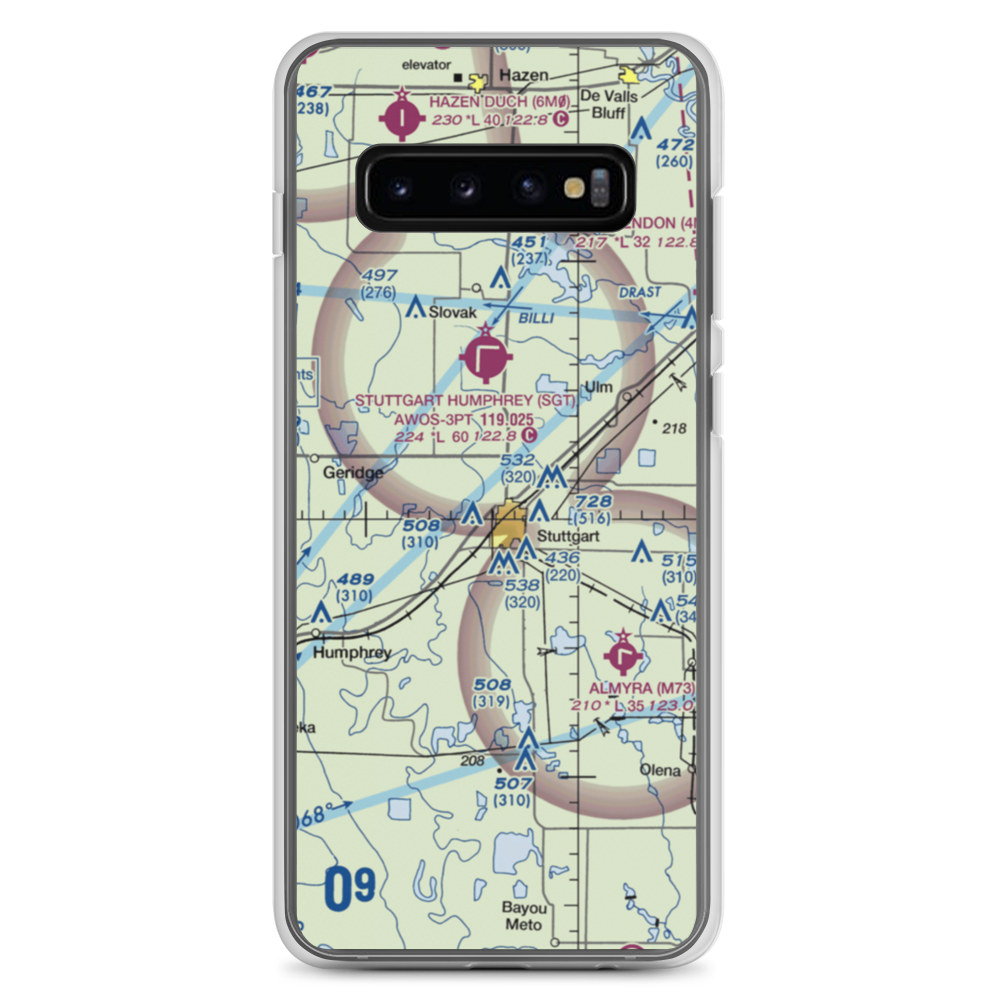 Hargrove Airport (8AR0) VFR Sectional Samsung Case Samsung Galaxy S10+ model shown
