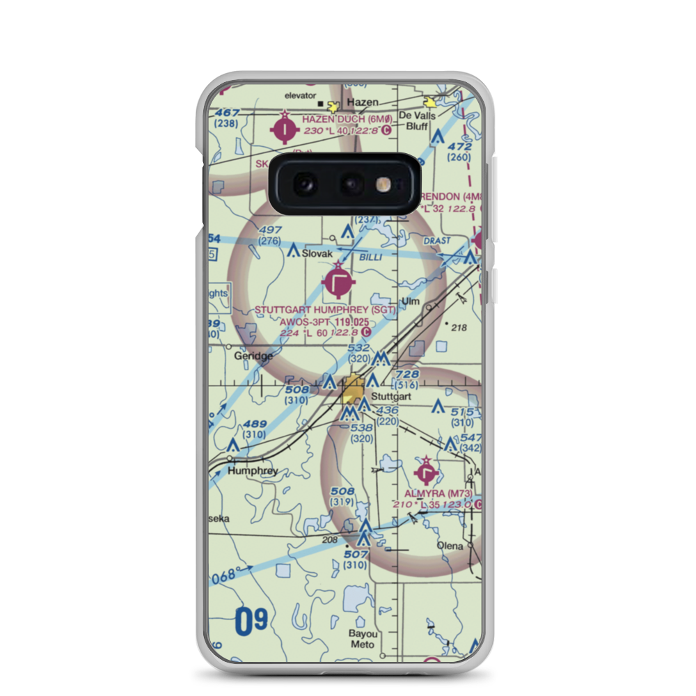 Hargrove Airport (8AR0) VFR Sectional Samsung Case Samsung Galaxy S10e model shown