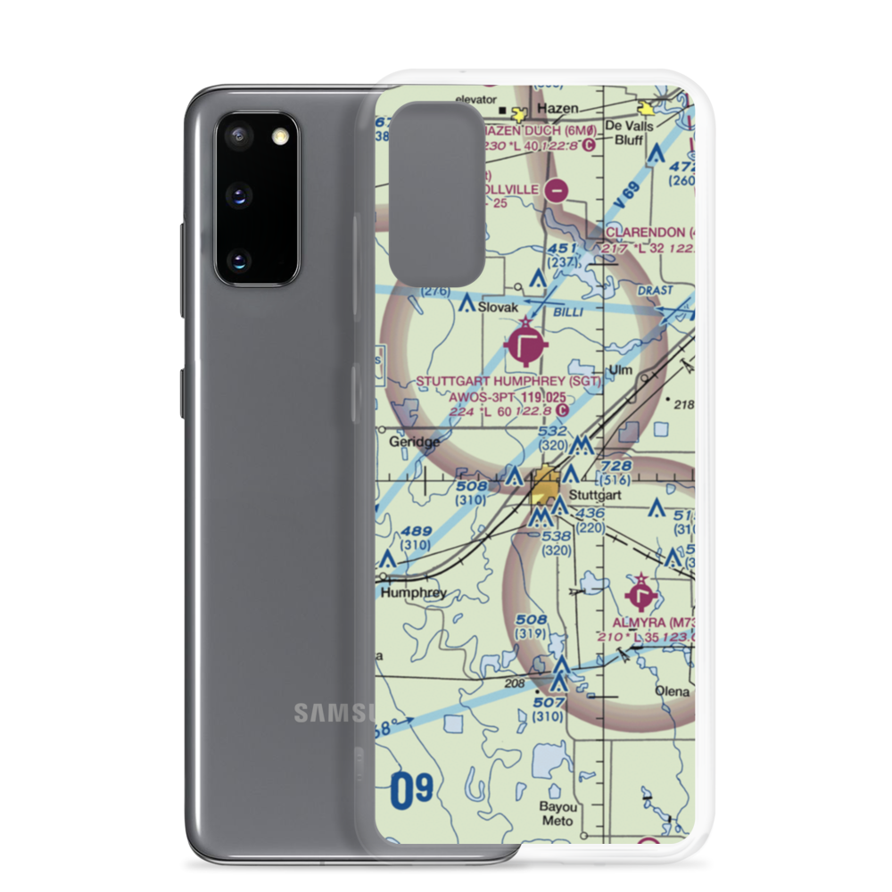 Hargrove Airport (8AR0) VFR Sectional Samsung Case Samsung Galaxy S20 model shown