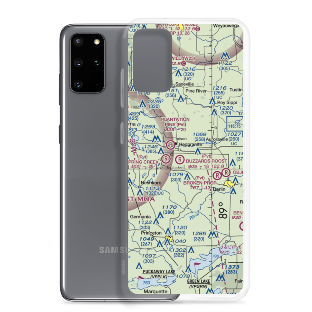 Harju Airport (20WI) VFR Sectional Samsung Case Samsung Galaxy S20 Plus model shown