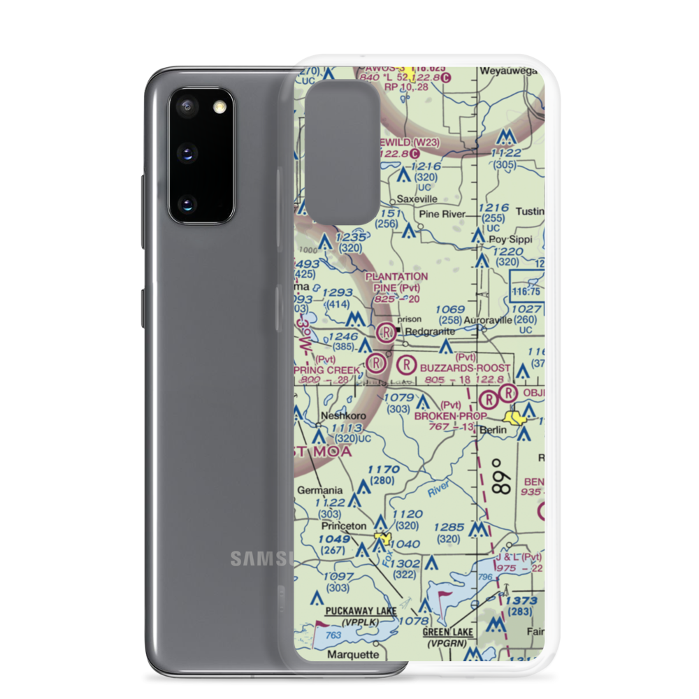 Harju Airport (20WI) VFR Sectional Samsung Case Samsung Galaxy S20 model shown