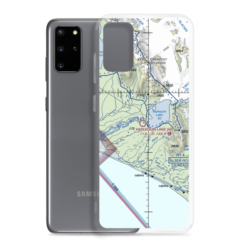 Harlequin Lake Airport (A67) VFR Sectional Samsung Case Samsung Galaxy S20 Plus model shown