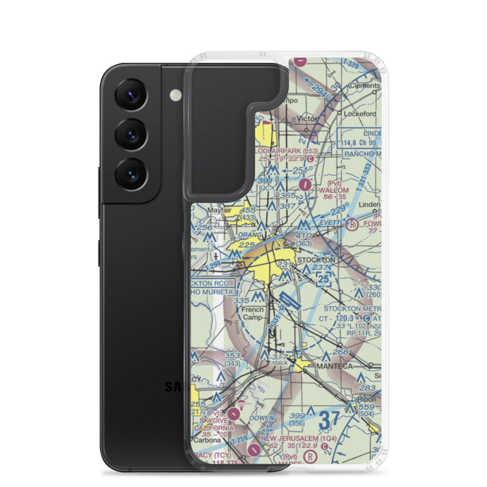 Harley Airport (6CL8) VFR Sectional Samsung Case Samsung Galaxy S22 model shown