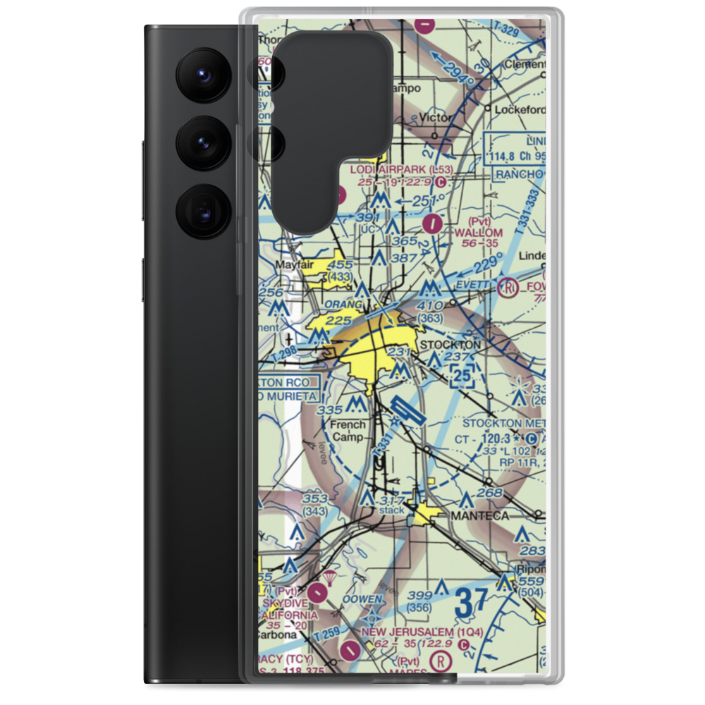 Harley Airport (6CL8) VFR Sectional Samsung Case Samsung Galaxy S22 Ultra model shown