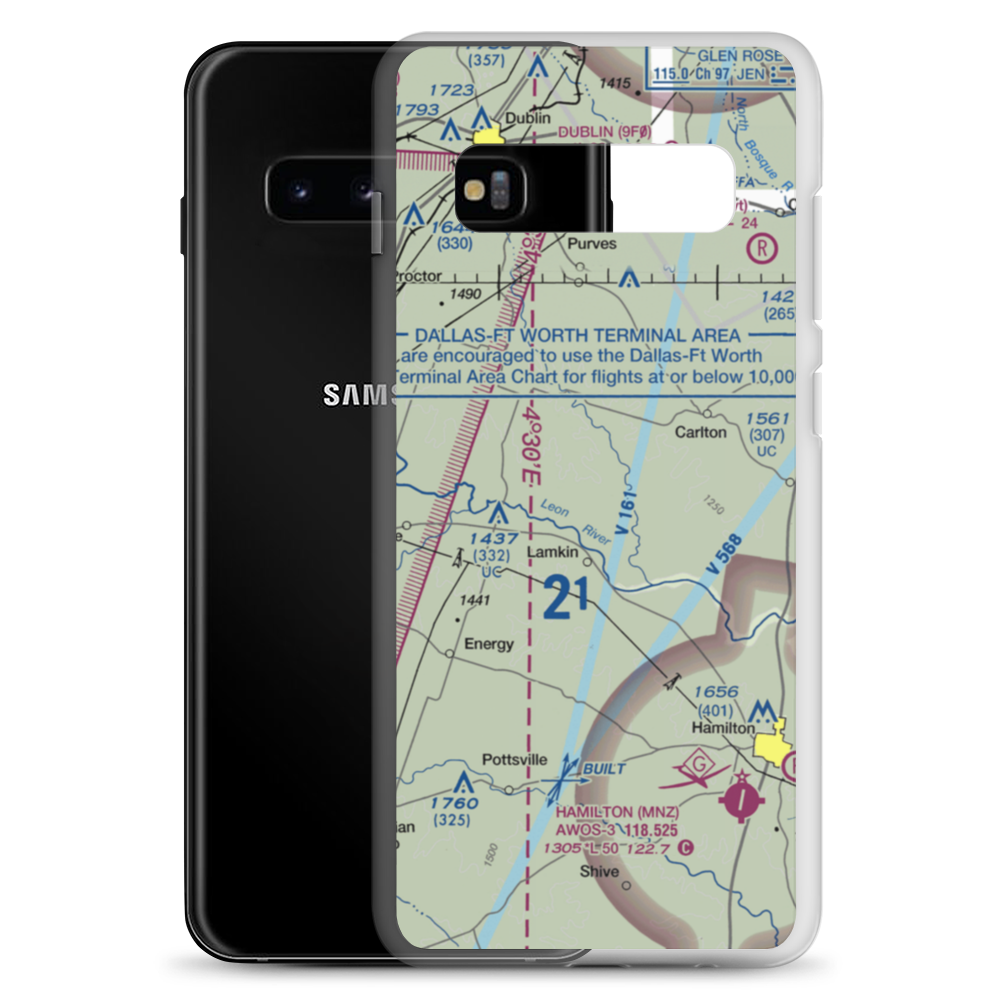 Harley White Field (5TX1) VFR Sectional Samsung Case Samsung Galaxy S10+ model shown