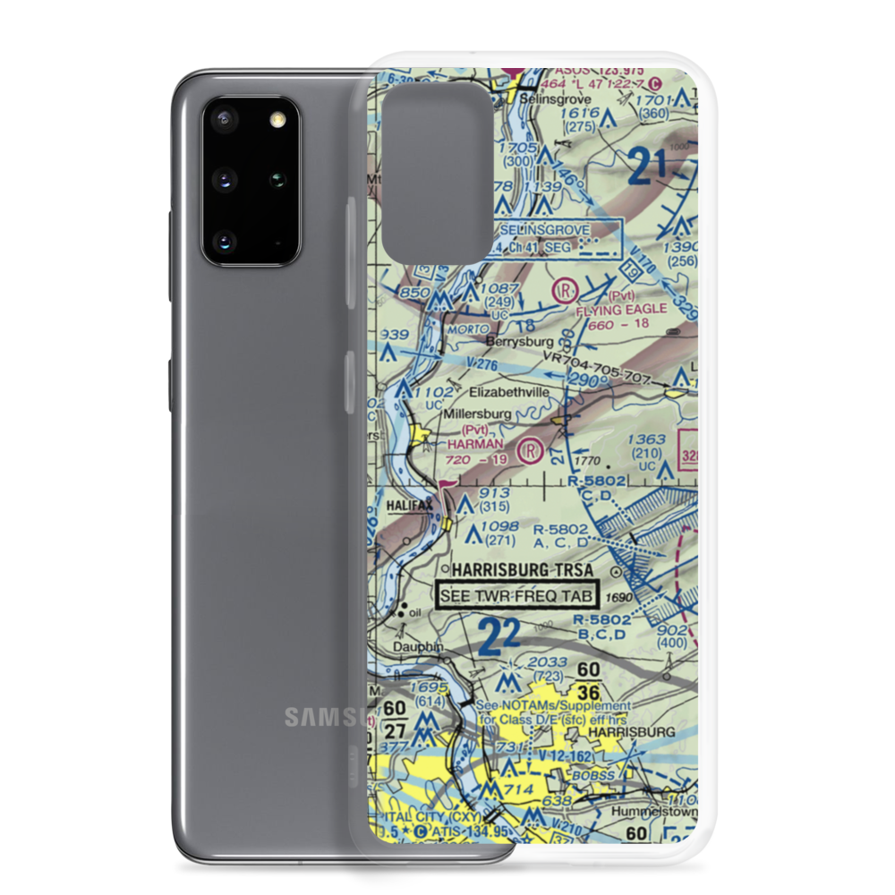 Harman Airport (0PS7) VFR Sectional Samsung Case Samsung Galaxy S20 Plus model shown