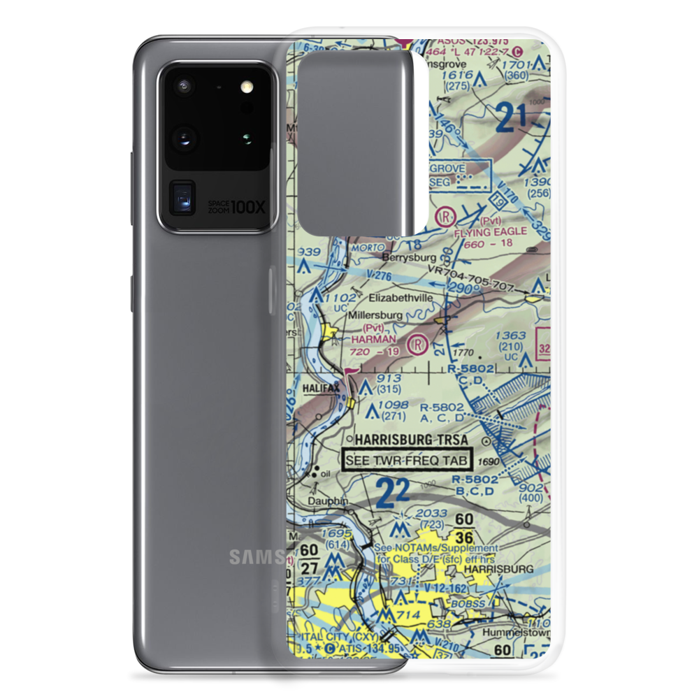 Harman Airport (0PS7) VFR Sectional Samsung Case Samsung Galaxy S20 Ultra model shown