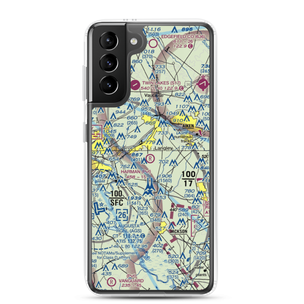 Harman Airport (SC20) VFR Sectional Samsung Case Samsung Galaxy S21 Plus model shown