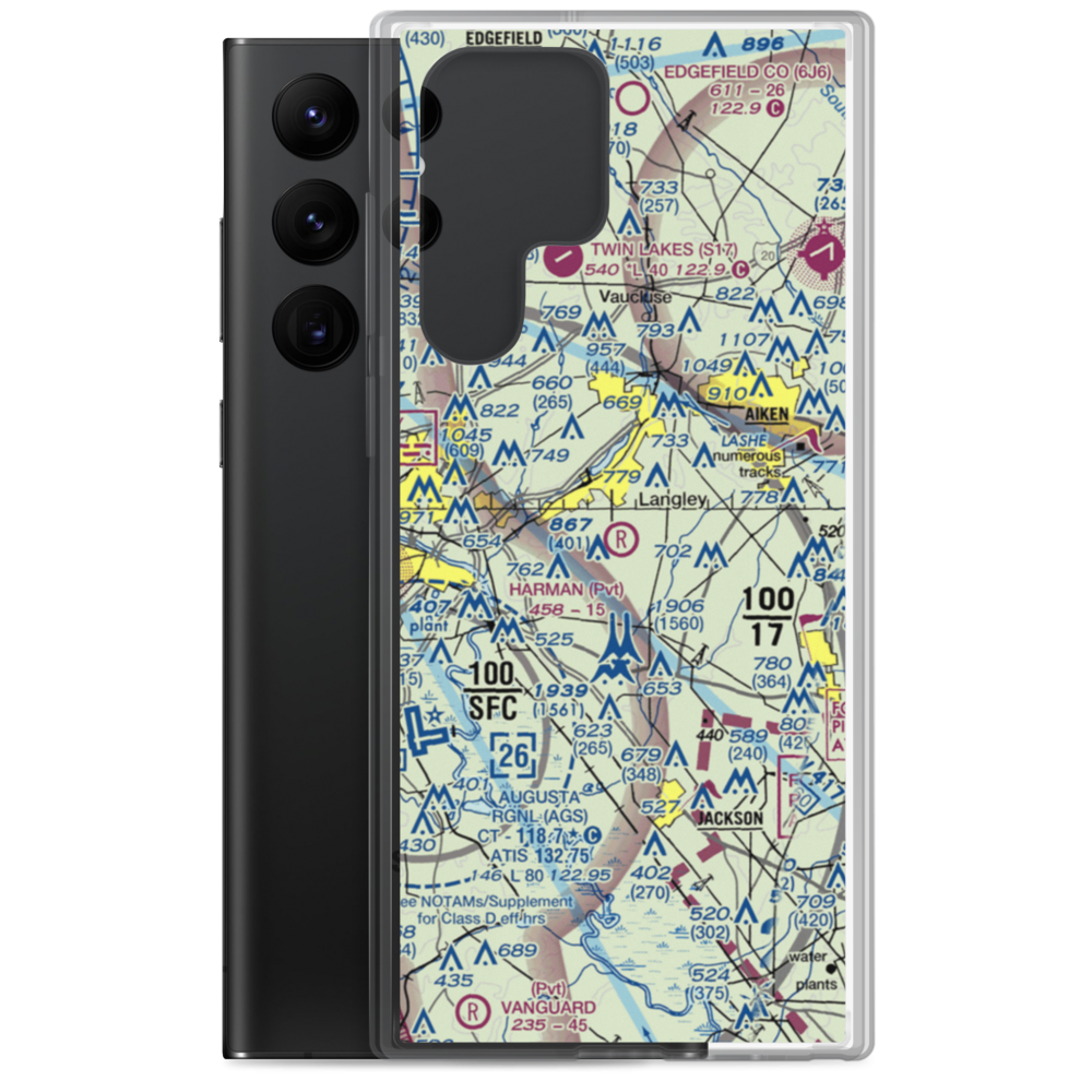 Harman Airport (SC20) VFR Sectional Samsung Case Samsung Galaxy S22 Ultra model shown