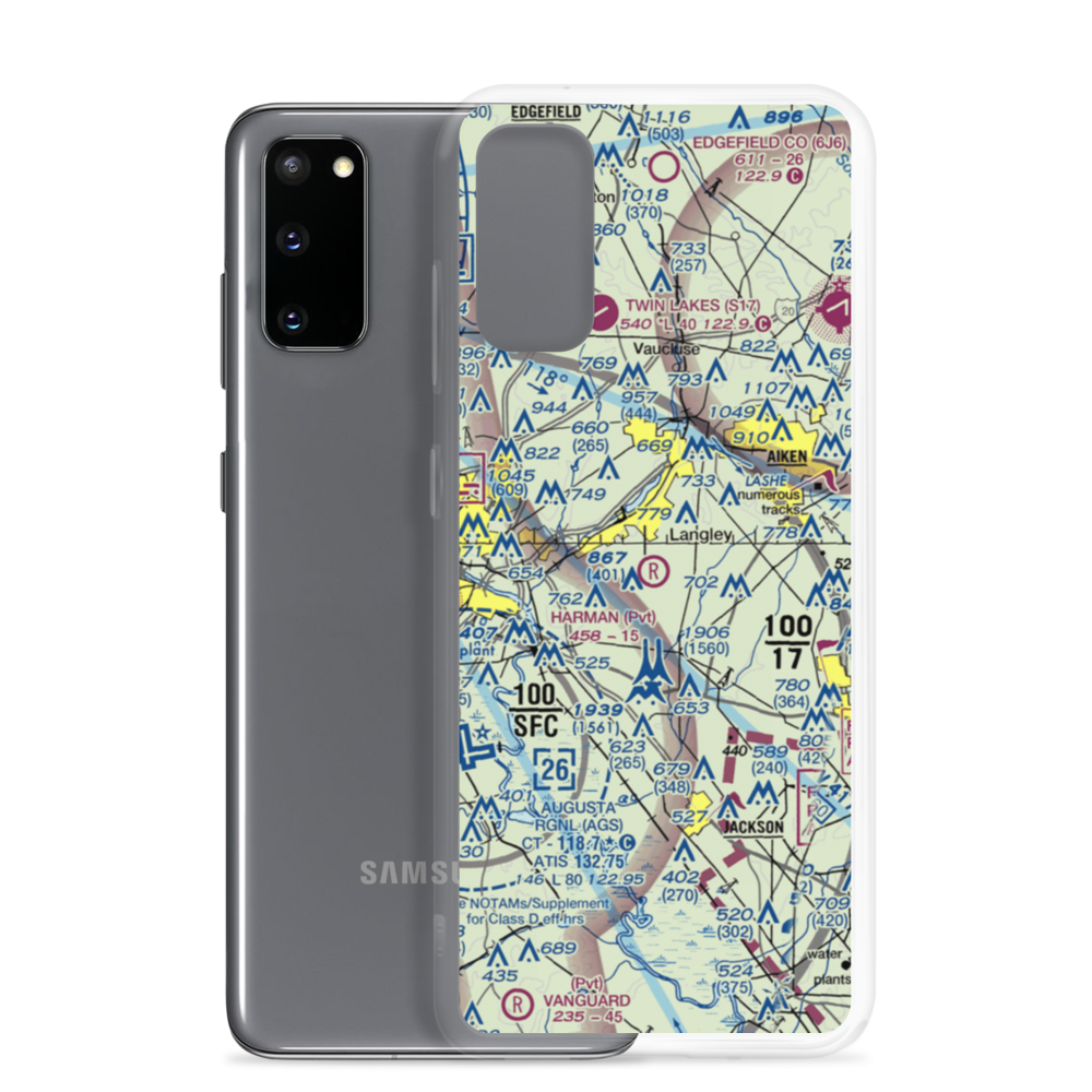Harman Airport (SC20) VFR Sectional Samsung Case Samsung Galaxy S20 model shown