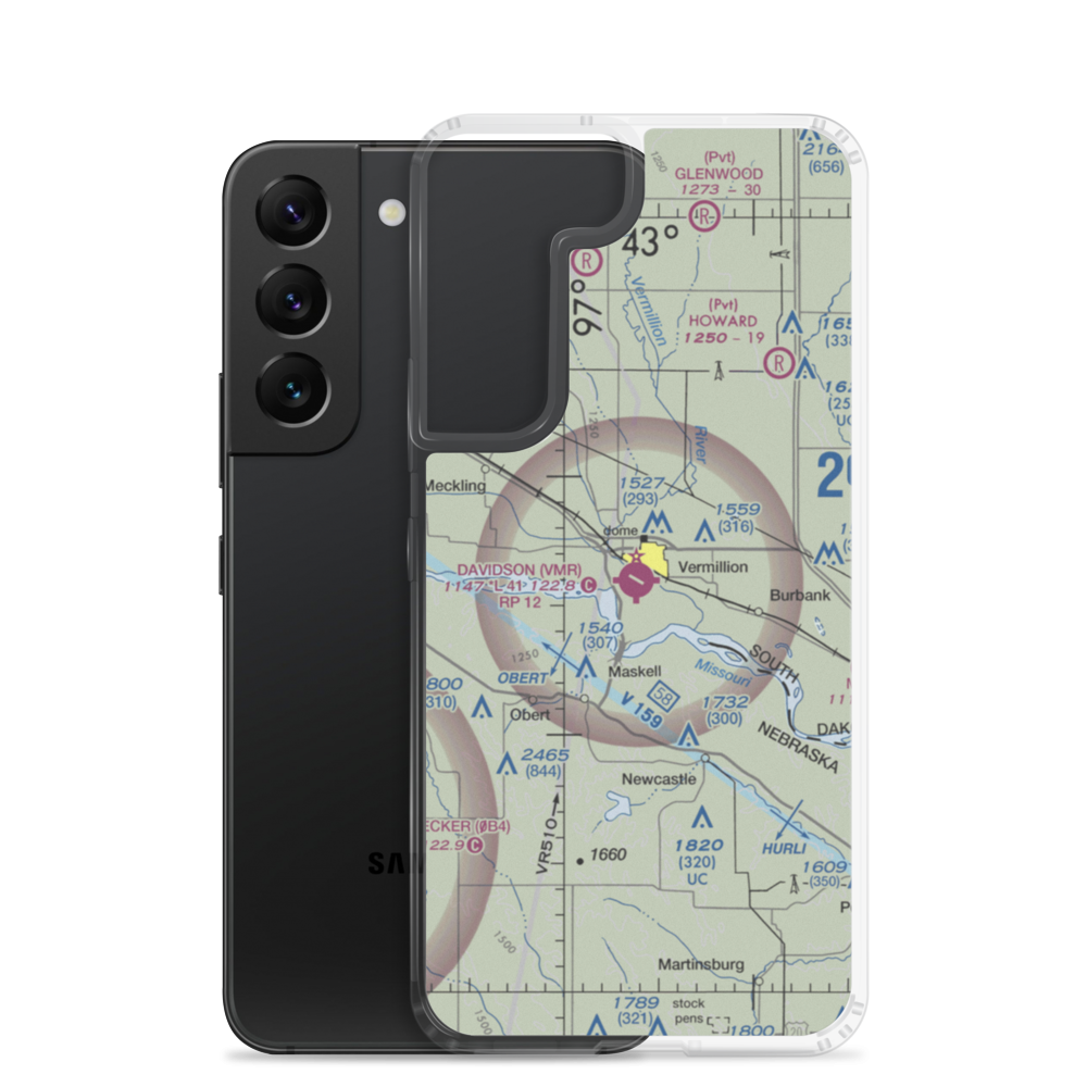 Harold Davidson Field (VMR) VFR Sectional Samsung Case Samsung Galaxy S22 model shown