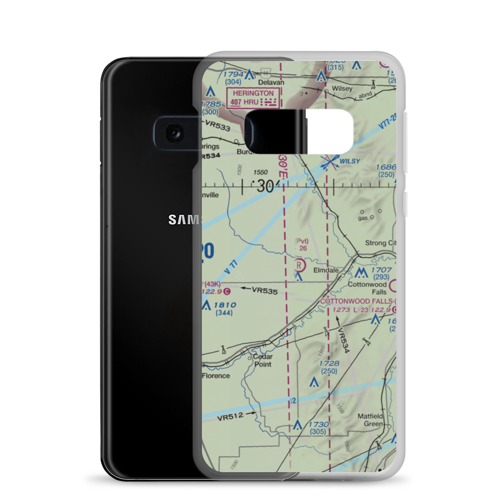 Harold K. Wells Airport (SN37) VFR Sectional Samsung Case Samsung Galaxy S10e model shown