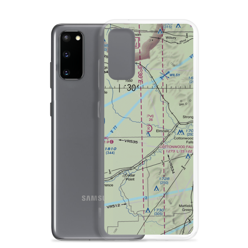 Harold K. Wells Airport (SN37) VFR Sectional Samsung Case Samsung Galaxy S20 model shown