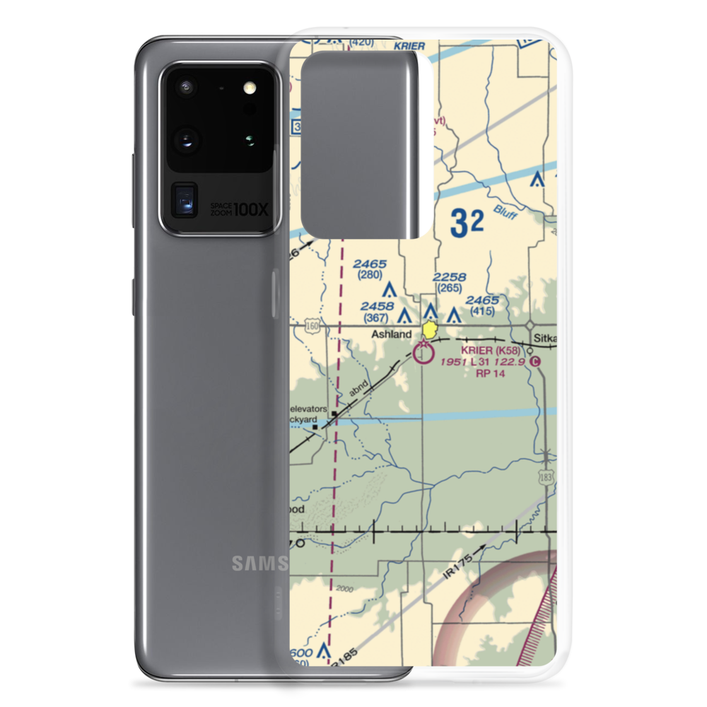Harold Krier Field (K58) VFR Sectional Samsung Case Samsung Galaxy S20 Ultra model shown