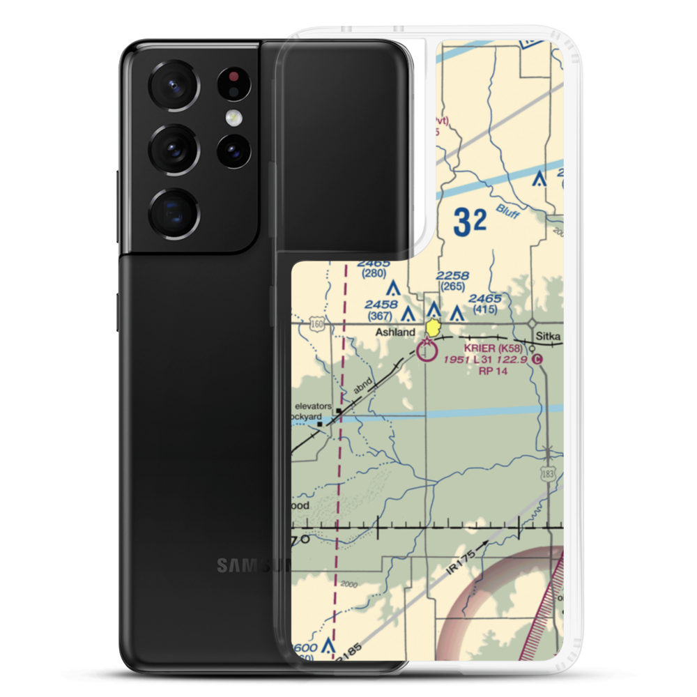 Harold Krier Field (K58) VFR Sectional Samsung Case Samsung Galaxy S21 Ultra model shown