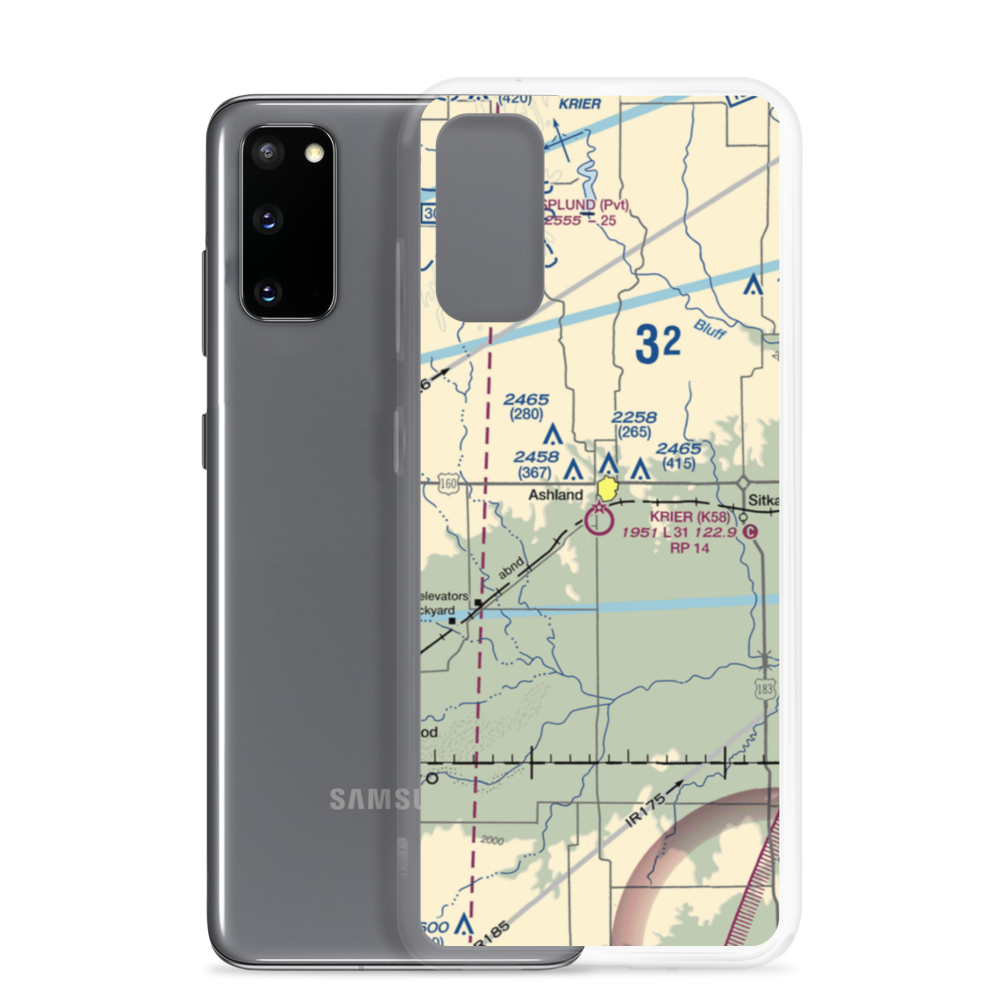 Harold Krier Field (K58) VFR Sectional Samsung Case Samsung Galaxy S20 model shown