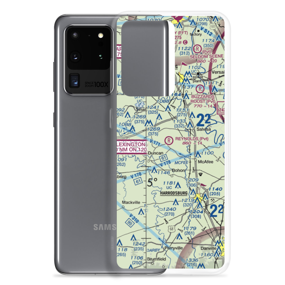 Harold Reynolds Airport (5KY8) VFR Sectional Samsung Case Samsung Galaxy S20 Ultra model shown