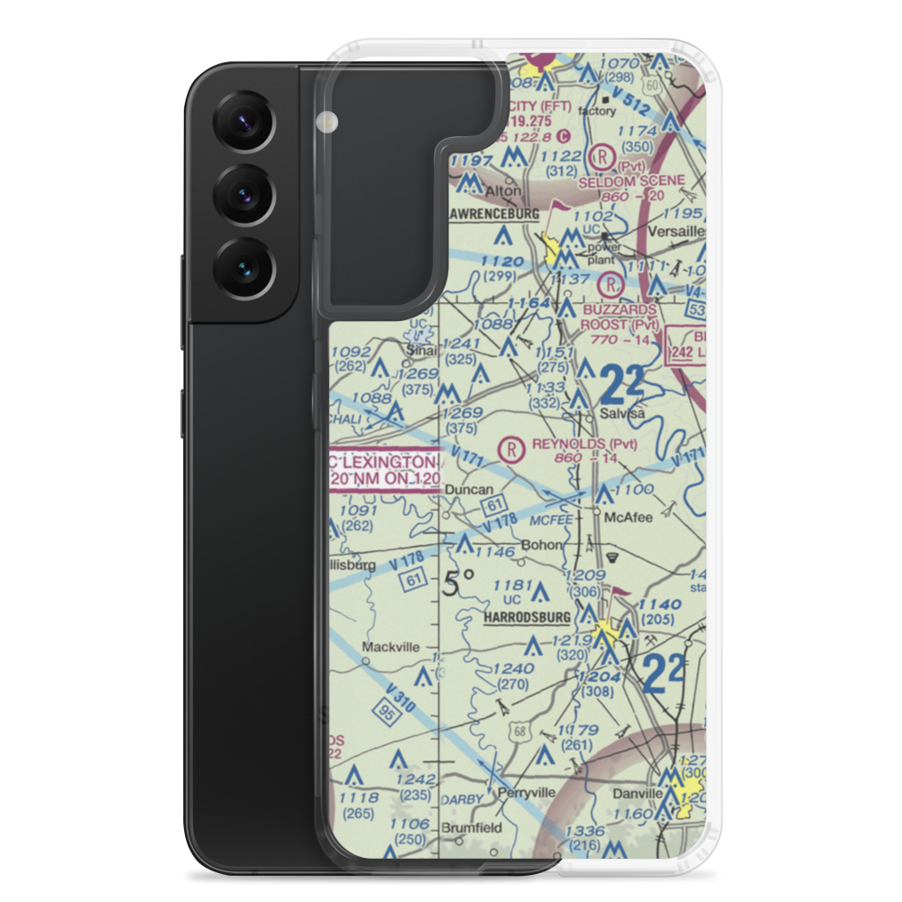 Harold Reynolds Airport (5KY8) VFR Sectional Samsung Case Samsung Galaxy S22 Plus model shown