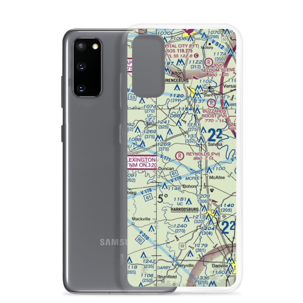 Harold Reynolds Airport (5KY8) VFR Sectional Samsung Case Samsung Galaxy S20 model shown