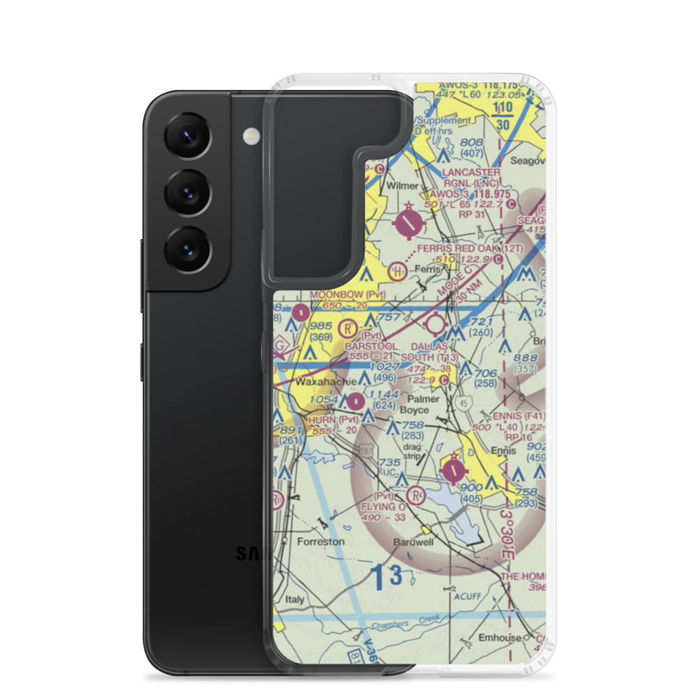Harper Airport (8TX6) VFR Sectional Samsung Case Samsung Galaxy S22 model shown