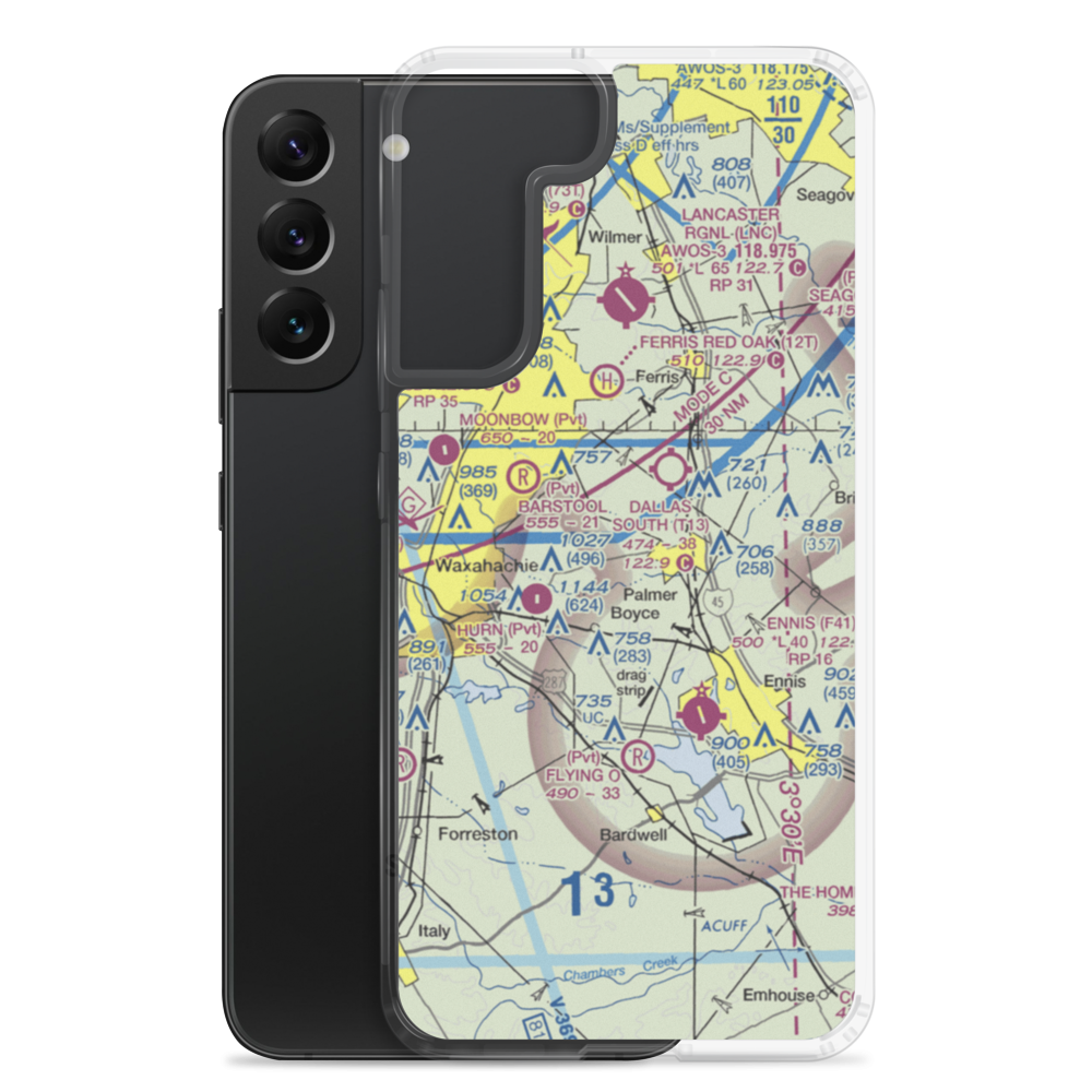 Harper Airport (8TX6) VFR Sectional Samsung Case Samsung Galaxy S22 Plus model shown