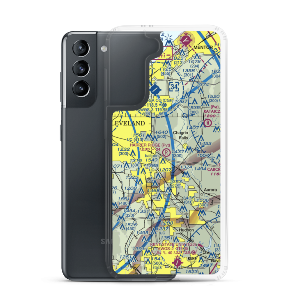 Harper Ridge Airport (67OH) VFR Sectional Samsung Case Samsung Galaxy S21 model shown
