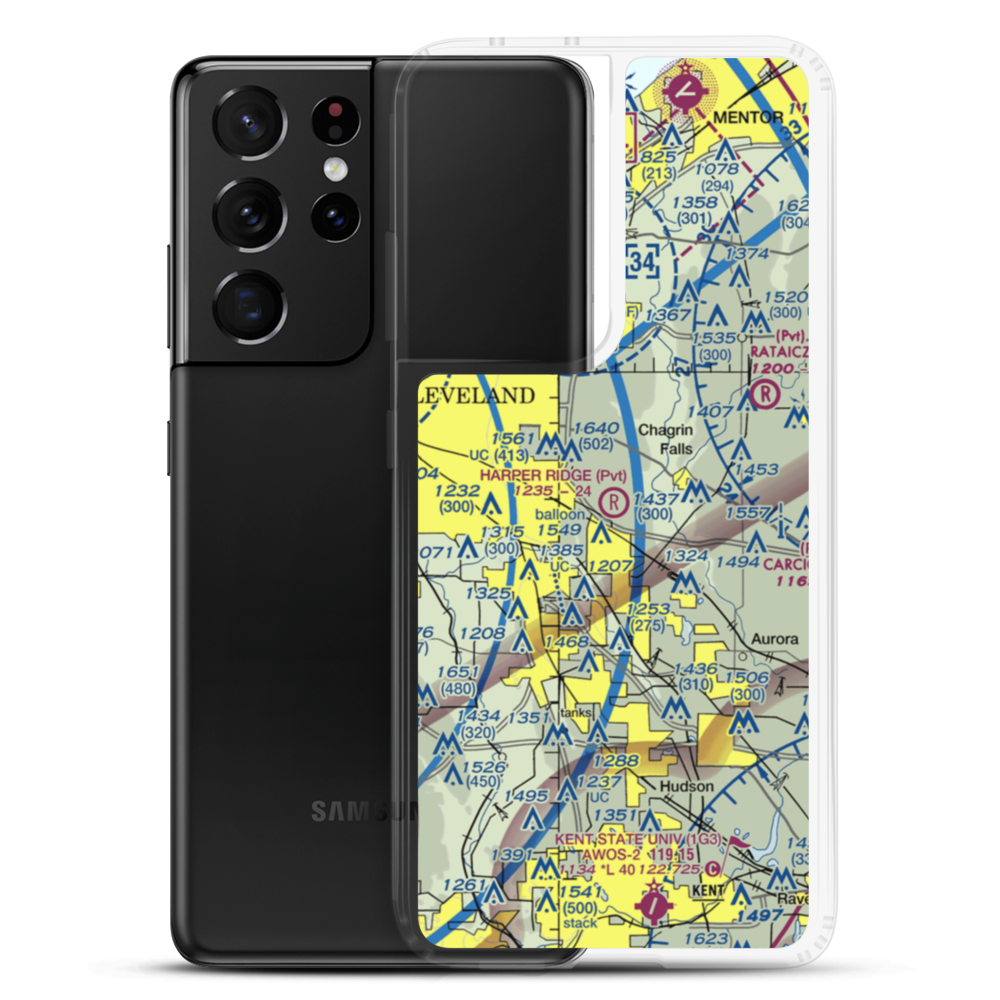 Harper Ridge Airport (67OH) VFR Sectional Samsung Case Samsung Galaxy S21 Ultra model shown